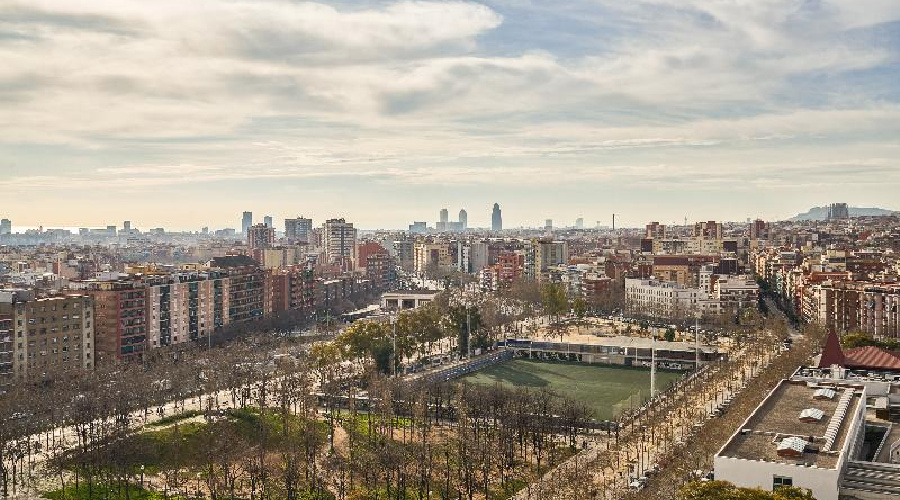 view out of Ibis Barcelona Meridiana